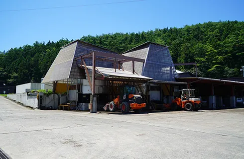 有機汚泥の堆肥化処理施設