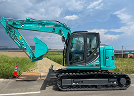 新型油圧ショベル(ユンボ)導入のお知らせ①
