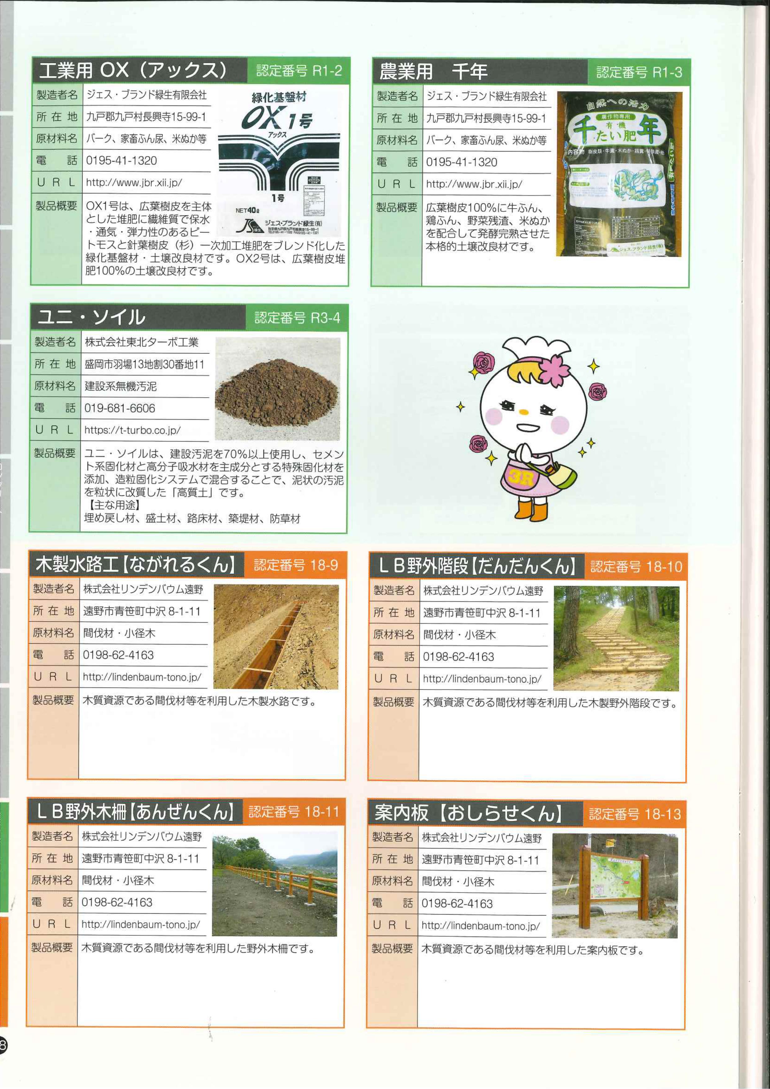 岩手県再生資源利用認定製品