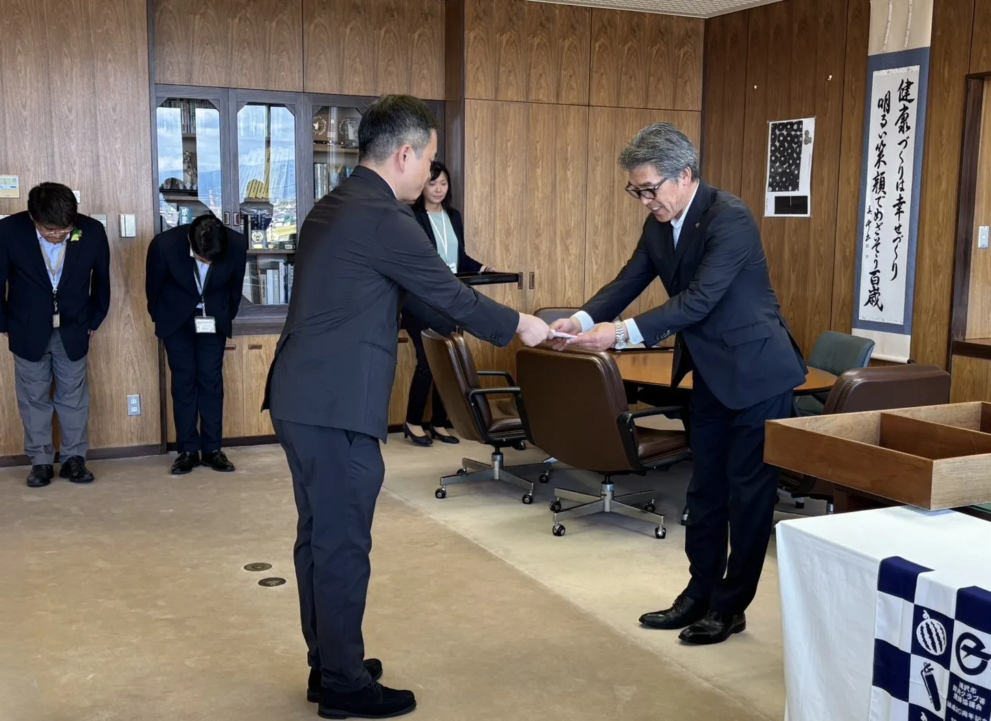 滝沢市感謝状贈呈式