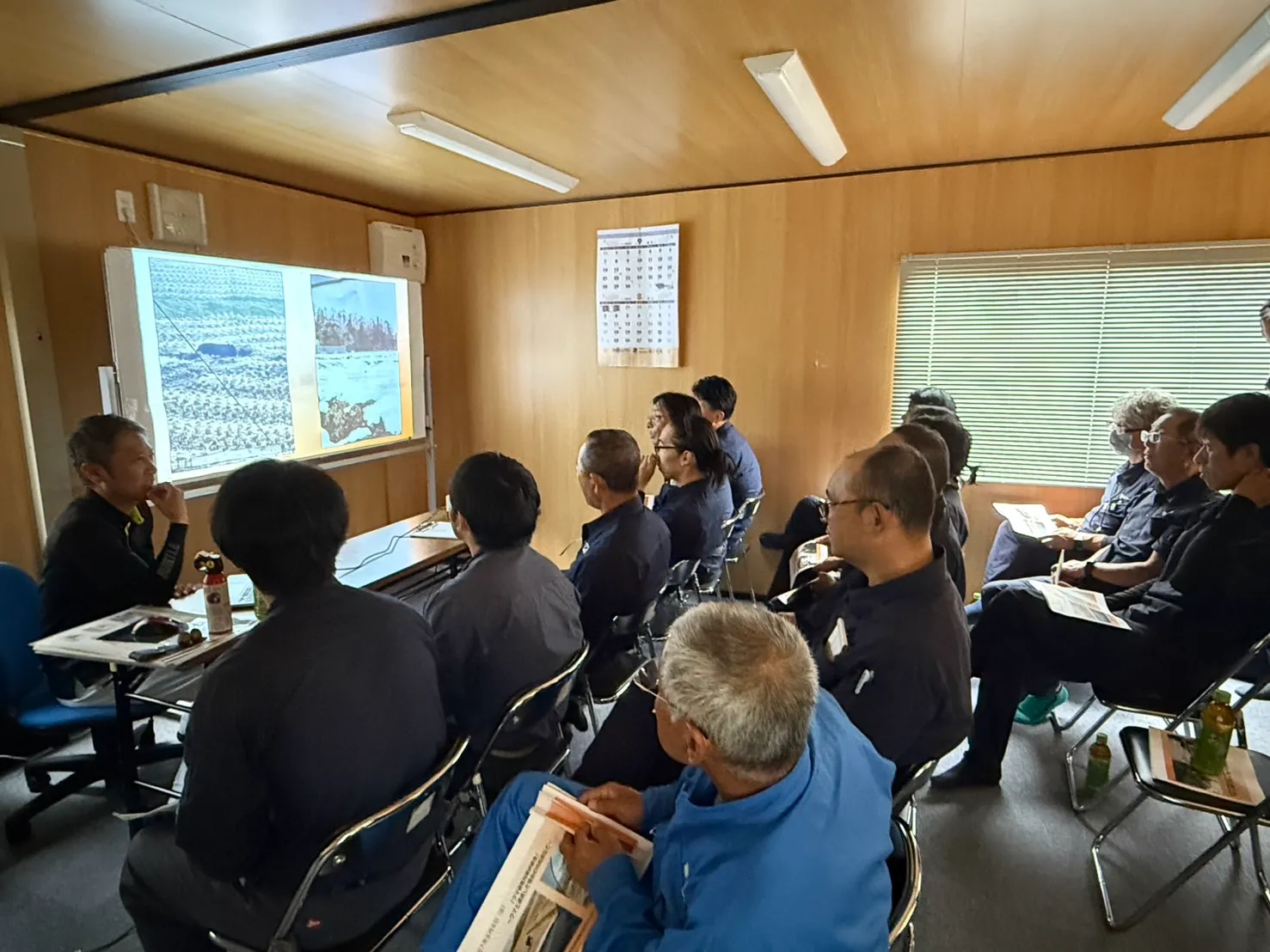 クマ対策研修会の様子 - 専門家による講義